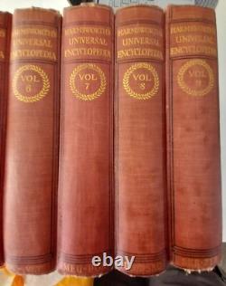 Books -full set of nine Harmsworth's Universal Encyclopedia's 1920