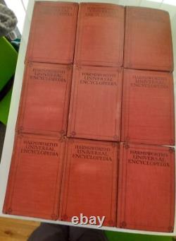 Books -full set of nine Harmsworth's Universal Encyclopedia's 1920