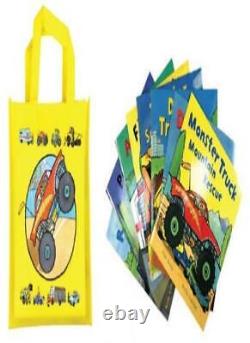 Busy Wheels Bag Collection 8 Book Bag Set By Peter Bently, Mandy Archer, Mar