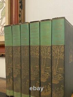 COMPLETE SET OF 6 THE NATURE LIBRARY Books Illustrated 1926 Trees Animals Birds