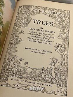 COMPLETE SET OF 6 THE NATURE LIBRARY Books Illustrated 1926 Trees Animals Birds