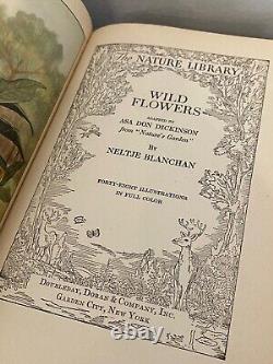 COMPLETE SET OF 6 THE NATURE LIBRARY Books Illustrated 1926 Trees Animals Birds