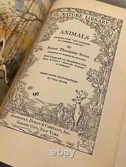 COMPLETE SET OF 6 THE NATURE LIBRARY Books Illustrated 1926 Trees Animals Birds