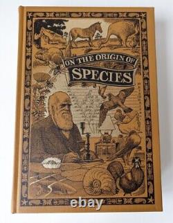 Charles Darwin Folio Society x 4 Full Set Book Collection As New