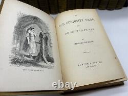 Charles Dickens Works Vintage Book Collection Porter & Coates 1800's Set Of 14