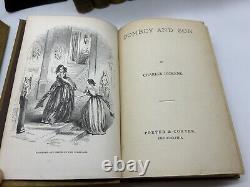 Charles Dickens Works Vintage Book Collection Porter & Coates 1800's Set Of 14
