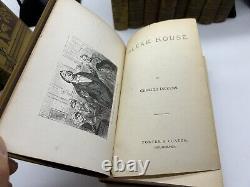 Charles Dickens Works Vintage Book Collection Porter & Coates 1800's Set Of 14