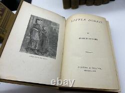 Charles Dickens Works Vintage Book Collection Porter & Coates 1800's Set Of 14
