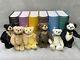 Charlie Bears Set Of Six Plush Hug Book Collection