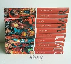 Civil War Set No Box Hardcover Marvel Graphic Novel Comic Book Lot of 10