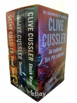 Clive Cussler 3-Books Collection Box Set Shock Wave, Serp. By Cussler, Clive
