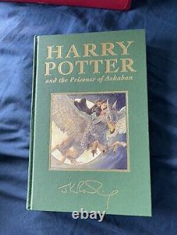 Collectible Harry Potter Deluxe Edition Cloth Bound 1-4 Set Includes 1st Edition