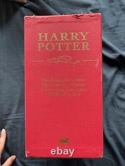 Collectible Harry Potter Deluxe Edition Cloth Bound 1-4 Set Includes 1st Edition