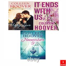 Colleen Hoover 3 Books Collection Set Ugly Love, It Ends With Us, November 9