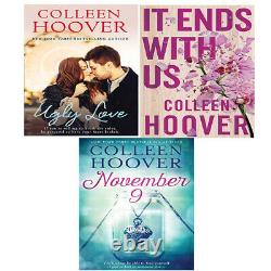 Colleen Hoover 3 Books Collection Set Ugly Love, It Ends With Us, November 9