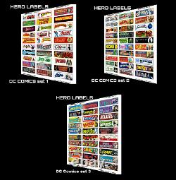 Comic Book Storage Box Divider HERO Labels Brand Master set 510 LABELS! 17 SETS