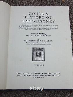 Complete Set Goulds History of Freemasonry Vols I to IV Third Edition Jan 1951