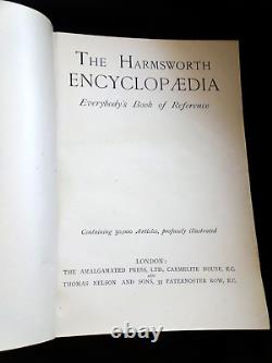 Complete set of Harmsworth Encyclopaedia- Eight volumes-Good condition-Gem
