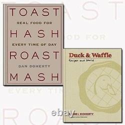 Dan Doherty Recipes (Duck & Waffle & Toast Hash Roast) 2 Books Collection Set Ne