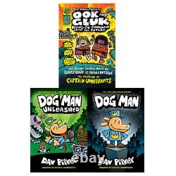 Dav Pilkey Collection 3 Books Set Adventures of Dog Man, Ook and Gluk New