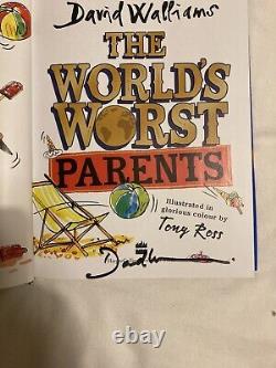 David Walliams World's Worst Children 5 Books Collection Set Bundle ALL SIGNED