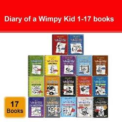 Diary of a Wimpy Kid Books 1 17 Collection Set by Jeff Kinney Diper Överlöde