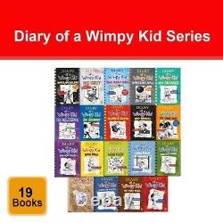Diary of a Wimpy Kid Series 19 Books Collection Set by Jeff Kinney NEW Pack