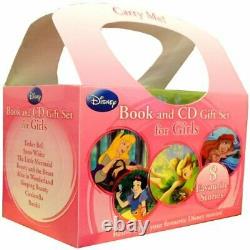 Disney Princess Books and CD Gift Set For Girls 8 Stories Collection Tinker Bel