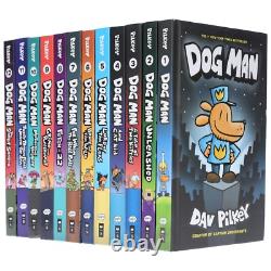 Dog Man by Dav Pilkey Books 1-12 Collection Set Ages 6-12 Hardback