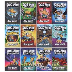 Dog Man by Dav Pilkey Books 1-12 Collection Set Ages 6-12 Hardback