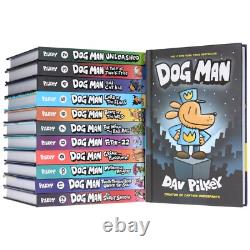 Dog Man by Dav Pilkey Books 1-12 Collection Set Ages 6-12 Hardback