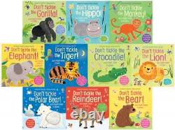 Don't Tickle Touchy-feely 10 Sound Books Collection Set by Sam Taplin, Bear, Pig