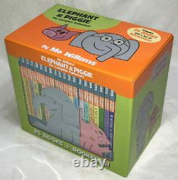 ELEPHANT & PIGGIE Complete Collection MO WILLEMS 25 Book & Bookends Set- NEW