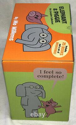 ELEPHANT & PIGGIE Complete Collection MO WILLEMS 25 Book & Bookends Set- NEW