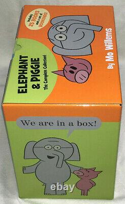 ELEPHANT & PIGGIE Complete Collection MO WILLEMS 25 Book & Bookends Set- NEW