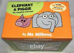 ELEPHANT & PIGGIE Complete Collection MO WILLEMS 25 Book & Bookends Set- NEW