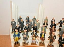 ENTIRE SET + ORIGINAL DISPLAY, 36 Marx Presidents, America 1960's + BOOK ADDED