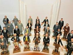 ENTIRE SET + ORIGINAL DISPLAY, 36 Marx Presidents, America 1960's + BOOK ADDED