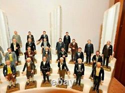 ENTIRE SET + ORIGINAL DISPLAY, 36 Marx Presidents, America 1960's + BOOK ADDED