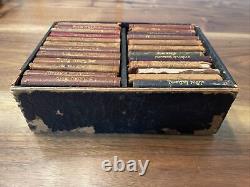 Early 1900's 24 Volume William Shakespeare Mini Leather Book Set Knickerbocker