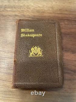 Early 1900's 24 Volume William Shakespeare Mini Leather Book Set Knickerbocker