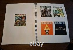 Edge Magazine 200 Issue Subscriber Postcard Collection Full Set Mounted In Book