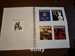 Edge Magazine 200 Issue Subscriber Postcard Collection Full Set Mounted In Book