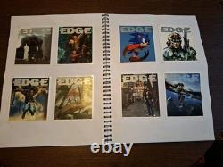 Edge Magazine 200 Issue Subscriber Postcard Collection Full Set Mounted In Book