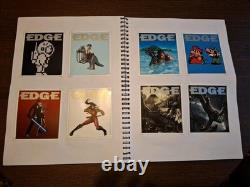 Edge Magazine 200 Issue Subscriber Postcard Collection Full Set Mounted In Book
