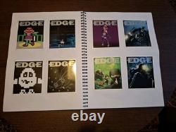 Edge Magazine 200 Issue Subscriber Postcard Collection Full Set Mounted In Book