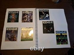 Edge Magazine 200 Issue Subscriber Postcard Collection Full Set Mounted In Book