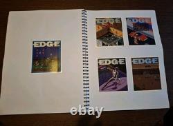 Edge Magazine 200 Issue Subscriber Postcard Collection Full Set Mounted In Book