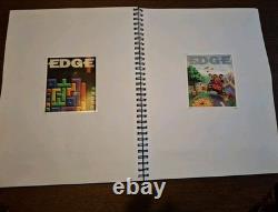 Edge Magazine 200 Issue Subscriber Postcard Collection Full Set Mounted In Book