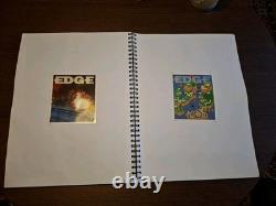 Edge Magazine 200 Issue Subscriber Postcard Collection Full Set Mounted In Book